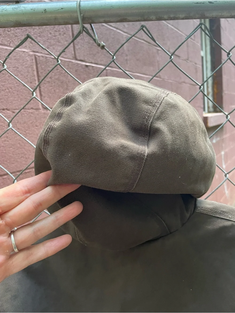 Carhartt Vintage Hooded Brown Jacket Size Large Youth